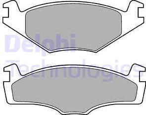 Delphi LP421 - Brake Pad Set, disc brake car-mod.net