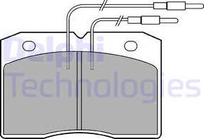 Delphi LP501 - Brake Pad Set, disc brake car-mod.net