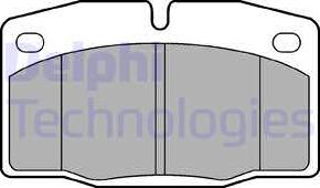 Delphi LP581 - Brake Pad Set, disc brake car-mod.net