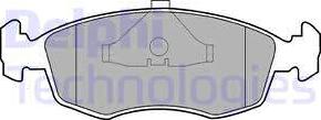 Delphi LP587 - Brake Pad Set, disc brake car-mod.net