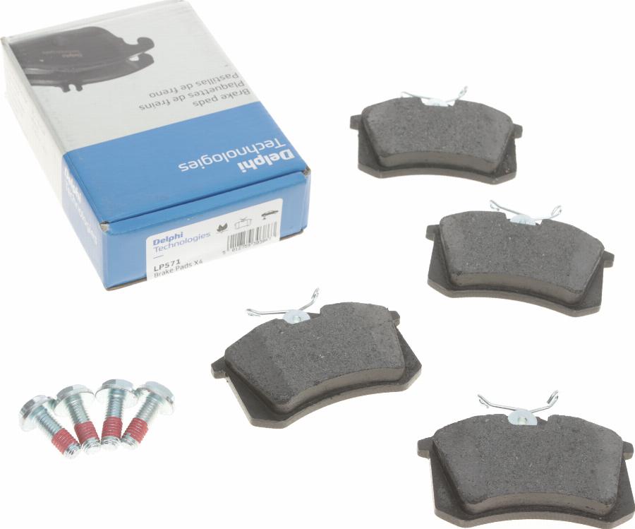 Delphi LP571 - Brake Pad Set, disc brake car-mod.net