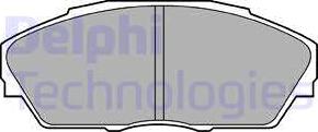 Delphi LP665 - Brake Pad Set, disc brake car-mod.net