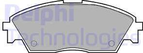 Delphi LP605 - Brake Pad Set, disc brake car-mod.net