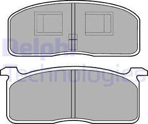 Delphi LP199 - Brake Pad Set, disc brake car-mod.net