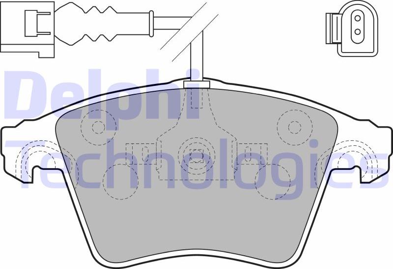 Delphi LP1914 - Brake Pad Set, disc brake car-mod.net