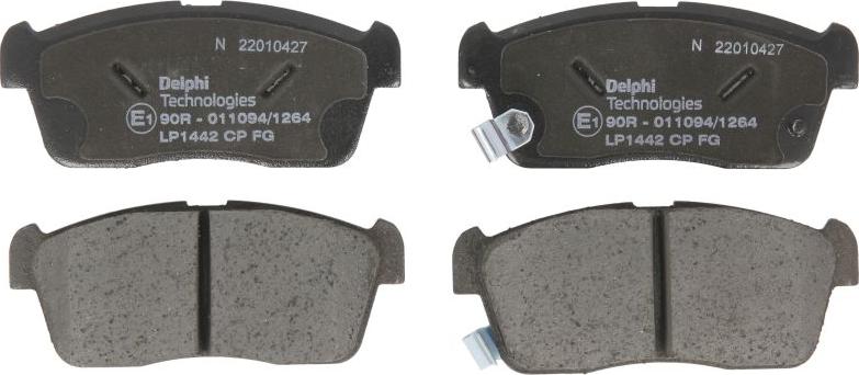 Delphi LP1442 - Brake Pad Set, disc brake car-mod.net