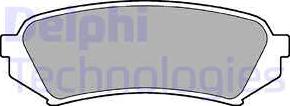 Delphi LP1438-18B1 - Brake Pad Set, disc brake car-mod.net