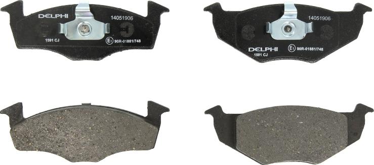 Delphi LP1591 - Brake Pad Set, disc brake car-mod.net