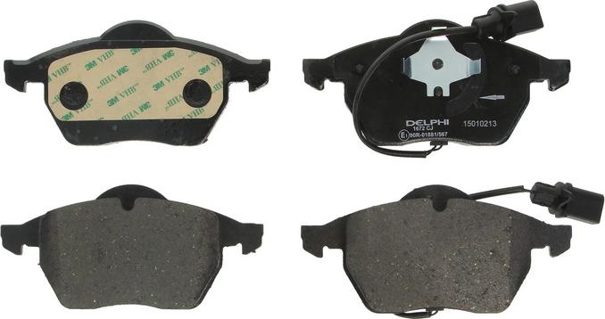 Delphi LP1672 - Brake Pad Set, disc brake car-mod.net