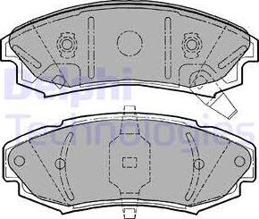 Delphi LP1151 - Brake Pad Set, disc brake car-mod.net
