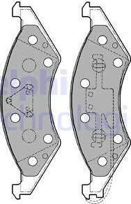 Delphi LP1178 - Brake Pad Set, disc brake car-mod.net