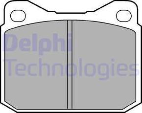 Delphi LP117 - Brake Pad Set, disc brake car-mod.net