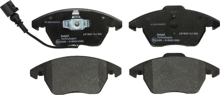 Delphi LP1837 - Brake Pad Set, disc brake car-mod.net