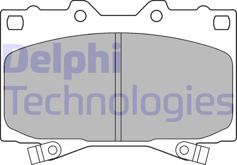 Delphi LP1308 - Brake Pad Set, disc brake car-mod.net