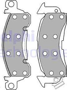 Delphi LP1256 - Brake Pad Set, disc brake car-mod.net