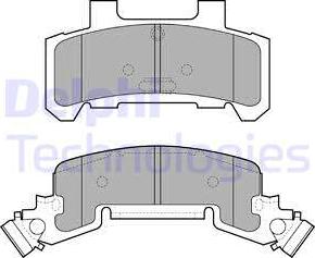 Delphi LP1257 - Brake Pad Set, disc brake car-mod.net