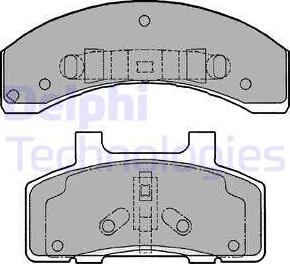 Delphi LP1216 - Brake Pad Set, disc brake car-mod.net