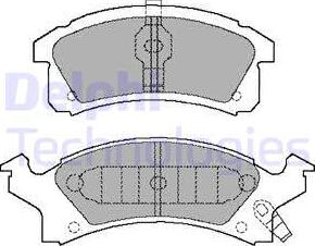 Delphi LP898 - Brake Pad Set, disc brake car-mod.net