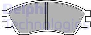 Delphi LP819 - Brake Pad Set, disc brake car-mod.net