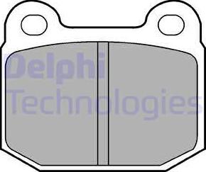 Delphi LP87 - Brake Pad Set, disc brake car-mod.net