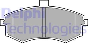 Delphi LP3451 - Brake Pad Set, disc brake car-mod.net