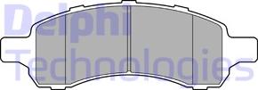 Delphi LP3457 - Brake Pad Set, disc brake car-mod.net