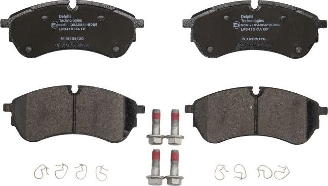 Delphi LP3410 - Brake Pad Set, disc brake car-mod.net