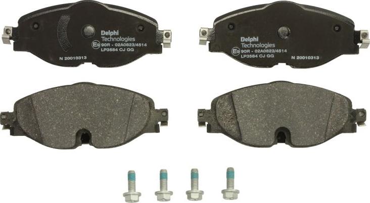 Delphi LP3584 - Brake Pad Set, disc brake car-mod.net
