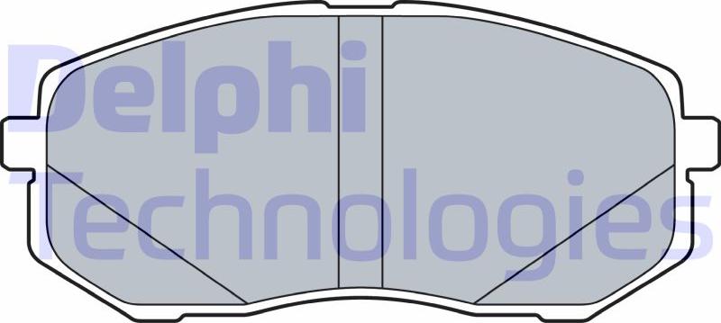 Delphi LP3538 - Brake Pad Set, disc brake car-mod.net