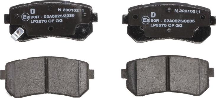 Delphi LP3576 - Brake Pad Set, disc brake car-mod.net