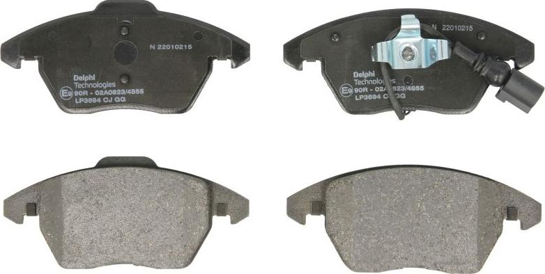 Delphi LP3694 - Brake Pad Set, disc brake car-mod.net