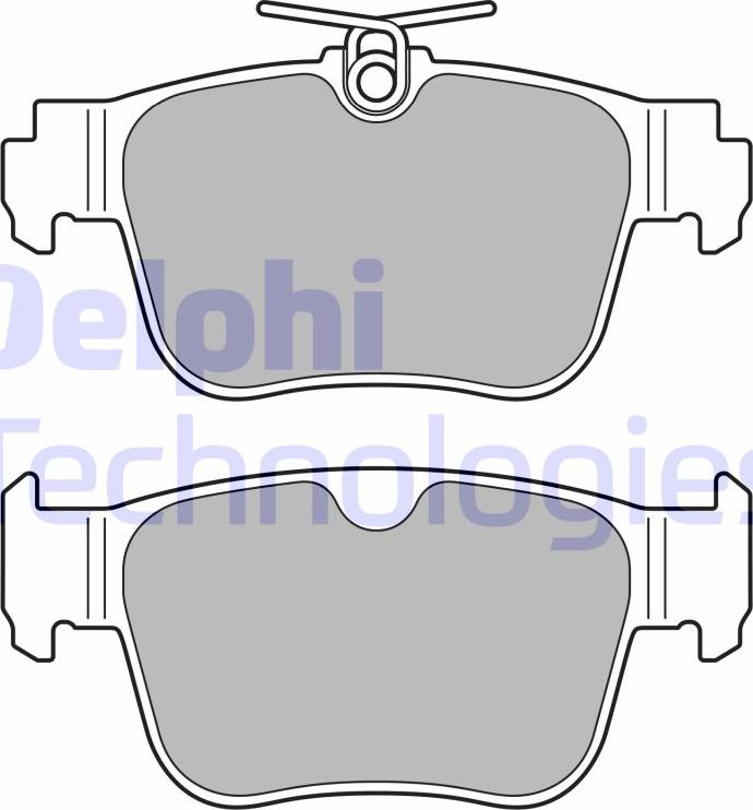 Delphi LP3669 - Brake Pad Set, disc brake car-mod.net