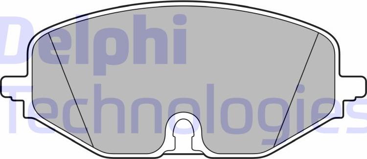 Delphi LP3663 - Brake Pad Set, disc brake car-mod.net