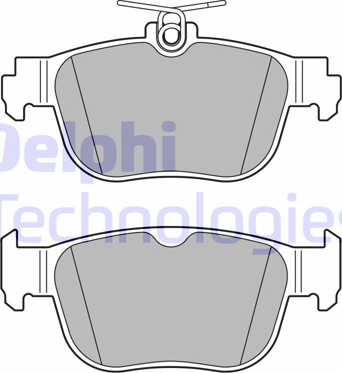 Delphi LP3674 - Brake Pad Set, disc brake car-mod.net