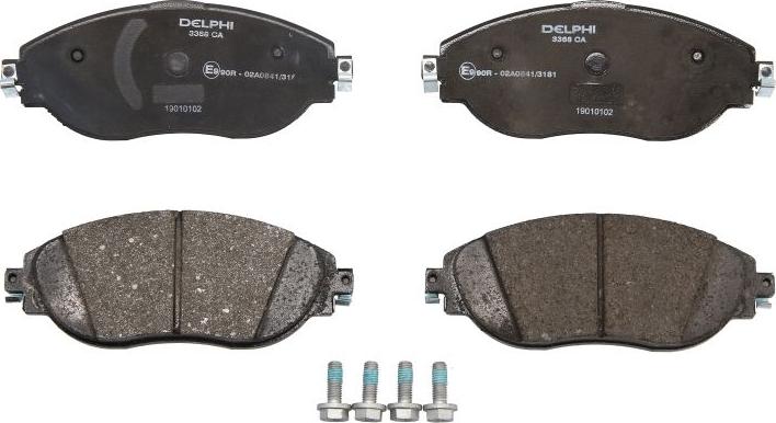 Delphi LP3368 - Brake Pad Set, disc brake car-mod.net