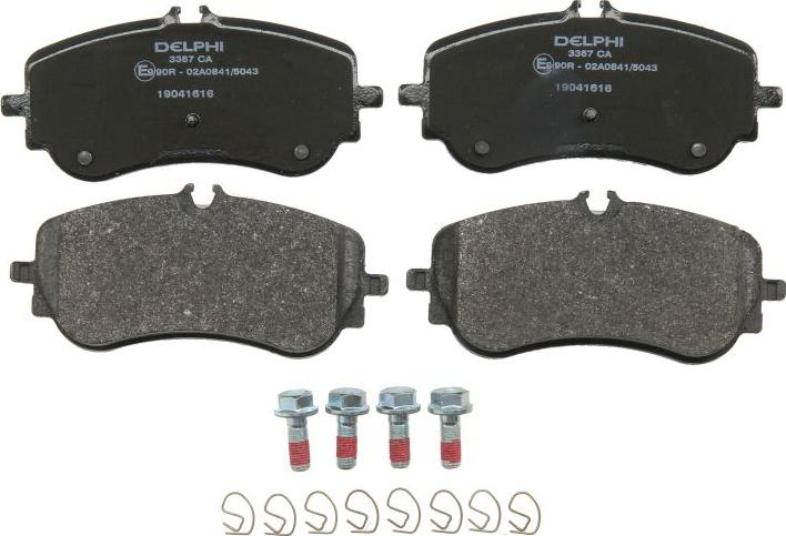 Delphi LP3367 - Brake Pad Set, disc brake car-mod.net