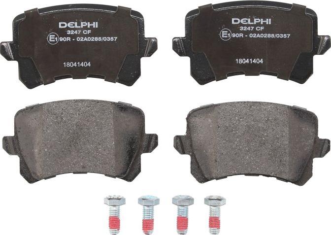 Delphi LP3247 - Brake Pad Set, disc brake car-mod.net