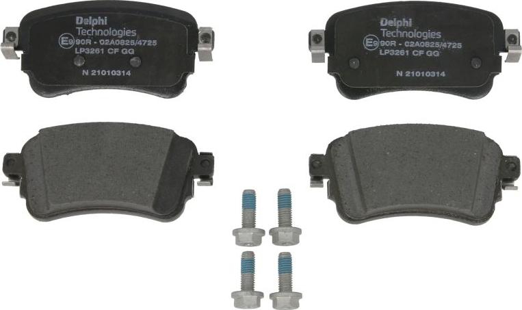 Delphi LP3261 - Brake Pad Set, disc brake car-mod.net