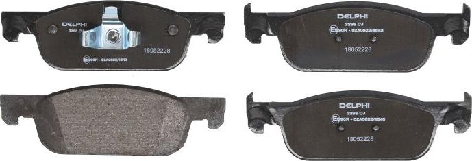 Delphi LP3286 - Brake Pad Set, disc brake car-mod.net
