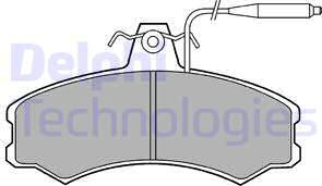 Delphi LP378 - Brake Pad Set, disc brake car-mod.net