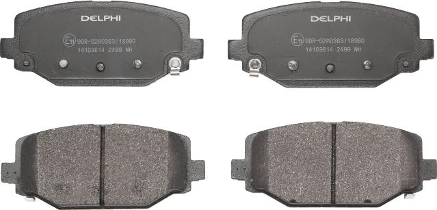 Delphi LP2499 - Brake Pad Set, disc brake car-mod.net