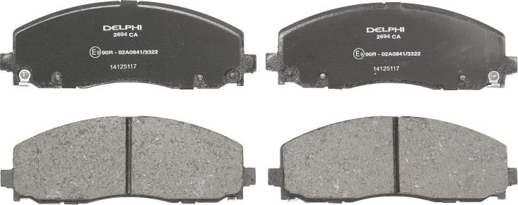 Delphi LP2694 - Brake Pad Set, disc brake car-mod.net