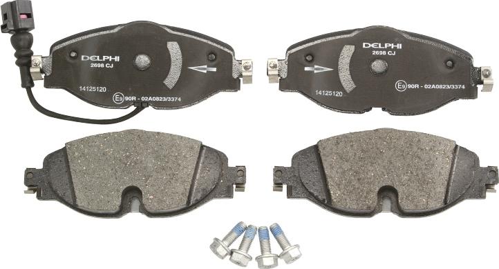 Delphi LP2698 - Brake Pad Set, disc brake car-mod.net