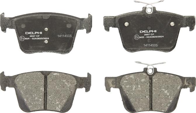 Delphi LP2697 - Brake Pad Set, disc brake car-mod.net