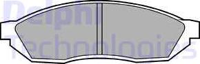 Delphi LP208 - Brake Pad Set, disc brake car-mod.net