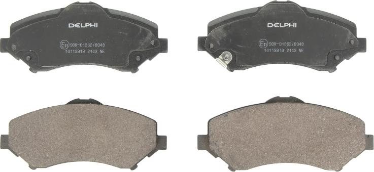 Delphi LP2143 - Brake Pad Set, disc brake car-mod.net
