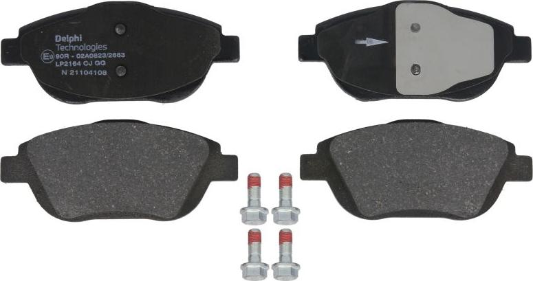 Delphi LP2164 - Brake Pad Set, disc brake car-mod.net