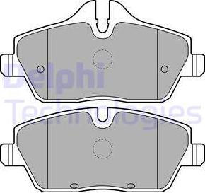 Delphi LP2186-18B1 - Brake Pad Set, disc brake car-mod.net