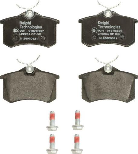 Delphi LP2254 - Brake Pad Set, disc brake car-mod.net