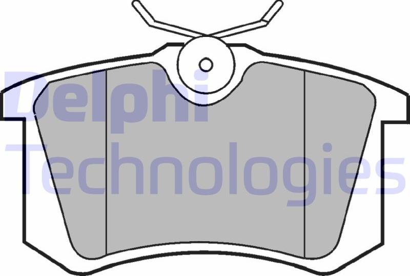 Delphi LP2255 - Brake Pad Set, disc brake car-mod.net